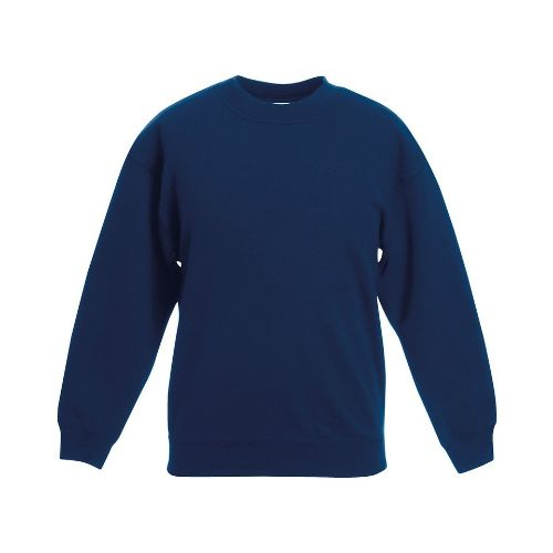 Fruit Of The Loom Kids Classic Set-In Sweatshirt Navy